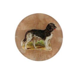 John Derian Doggy Round Plate
