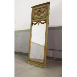 Festooned Wooden Mirror