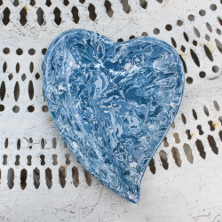 Blue Ceramic Heart-Shaped...