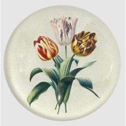 3 Tulips Dome Paperweight...