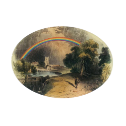 John Derian Rainbow Oval Plate