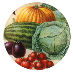 Veggies - Round Plate by...