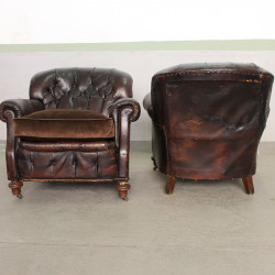 Pair of Club Armchairs